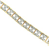 Modern Diamond 18Kt White & Yellow Gold Buckle Bracelet