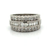 Modern 1.50cttw Diamond Platinum Ring