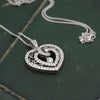 Modern Designer Edel Weiss 1.50cttw Diamond and 18Kt White Gold Necklace