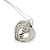 Modern Designer Edel Weiss 1.50cttw Diamond and 18Kt White Gold Necklace