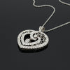 Modern Designer Edel Weiss 1.50cttw Diamond and 18Kt White Gold Necklace