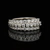 Modern 1.50cttw Diamond Platinum Ring