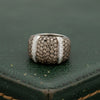 Modern 3.00cttw Cognac & White Diaomnd 14kt White Gold Ring