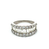 Modern 2.00cttw Diamond Platinum Ring
