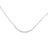 Modern .80cttw Diamond 14Kt White Gold Smile Necklace