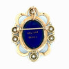 Mid Century French Limoge Portrait  " Asciore France" Enamel, Cultured Pearl Pendant/Brooch, Earring Set