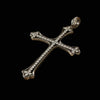 Contemporary Diamond 18Kt White Gold & Black Rhodium Cross Pendant