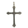 Contemporary Diamond 18Kt White Gold & Black Rhodium Cross Pendant