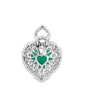 Contemporary Designer A.V. 3.34ct Colombian Emerald & Diamond 14K White Gold Pendant