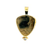 Estate Designer Ricky Frank 18K/22K Diamond & Cloisonne Pendant