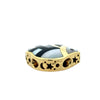 Estate Designer Asch Grossbardt Bunny Diamond, Multi Color Semi Precious Reversible 14K Yellow Gold Pendant.