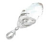 Designer Diamond & Rose Quartz 14Kt White Gold Pendant