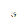 Designer Asch Grossbardt Diamond, Lapis, Malachite, Onyx, Coral  14K Yellow/White Gold Pendant
