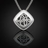 Designer E.G. Diamond 18K White Gold Necklace