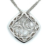 Designer E.G. Diamond 18K White Gold Necklace