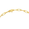 Designer Italian Paper Clip Diamond 14Kt Yellow Gold Necklace