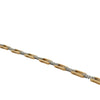 Designer Italian Paper Clip Diamond 14K White/Yellow Gold Bracelet