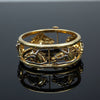 Estate "Cheral" Italian 18K Yellow and White Gold Bangle