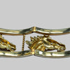 Estate "Cheral" Italian 18K Yellow and White Gold Bangle