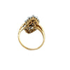 Vintage Sapphire & Diamond 18K White & Yellow Gold Ring