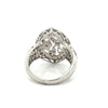Vintage Filigree Diamond 14k White Gold Ring