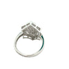 Vintage Filigree Diamond 14k White Gold Ring