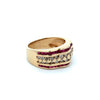 Vintage Ruby & Diamond 14K Yellow/White Gold Ring