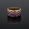 Vintage Ruby & Diamond 14K Yellow/White Gold Ring
