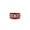 Vintage Ruby & Diamond 14K Yellow/White Gold Ring