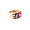 Vintage Ruby & Diamond 14K Yellow/White Gold Ring