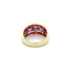 Vintage Ruby & Diamond 14K Yellow/White Gold Ring
