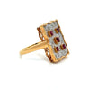 Vintage Ruby & Diamond 14K Yellow/White Gold Ring