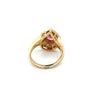 Vintage Pink Tourmaline & Diamond 14K Yellow/White Gold Ring