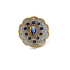 Vintage Sapphire & Diamond 14K Yellow & White Gold Ring