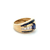 Vintage Fine Sapphire & Diamond 14K Yellow Gold Ring