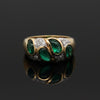 Vintage Diamond & Emerald 14K White & Yellow Ring
