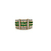Vintage Diamond & Emerald 14K White & Yellow Ring