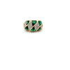 Vintage Diamond & Emerald 14K White & Yellow Ring