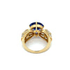 Vintage Tanzanite & Diamond 14K Yellow Gold Ring