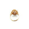 Vintage Filigree Diamond 14k Yellow Gold Ring