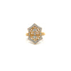Vintage Filigree Diamond 14k Yellow Gold Ring