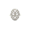 Vintage Filigree Diamond 14k White Gold Ring