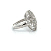 Vintage Filigree Diamond 14k White Gold Ring