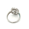 Vintage Filigree Diamond 14k White Gold Ring