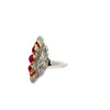 Vintage Ruby & Diamond 18k Yellow/White Gold Ring