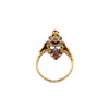 Vintage Ruby & Diamond 18k Yellow/White Gold Ring