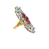 Vintage Ruby & Diamond 18k Yellow/White Gold Ring
