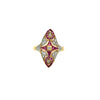 Vintage Ruby & Diamond 18k Yellow/White Gold Ring