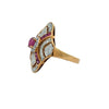 Vintage Ruby & Diamond 18k Yellow/White Gold Ring