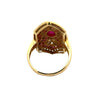 Vintage Ruby & Diamond 18k Yellow Gold Ring